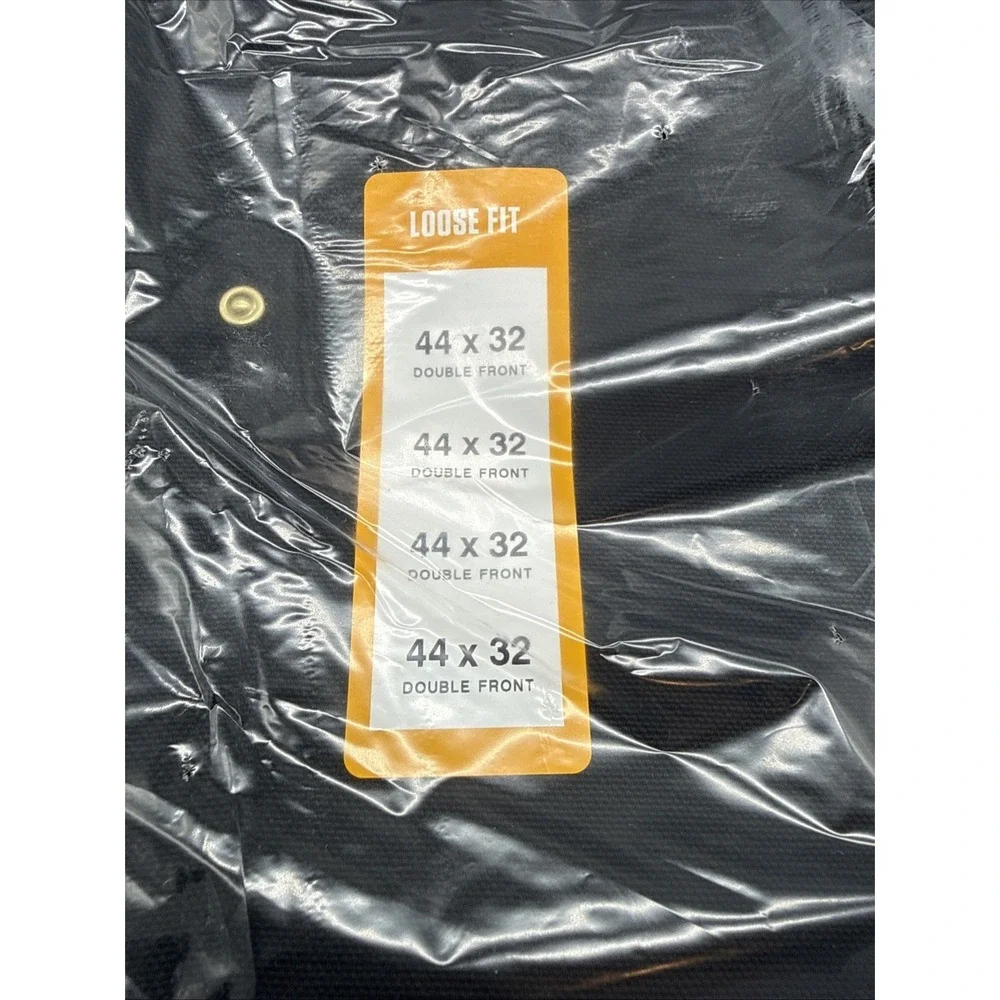 Carhartt Loose Fit Firm Duck Double-front Knee Utility Work Pants Black 44x32